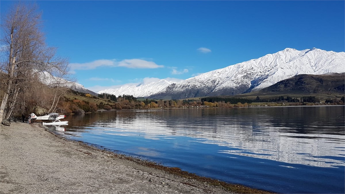 Lake Wanaka on a beautiful calm Winters Day