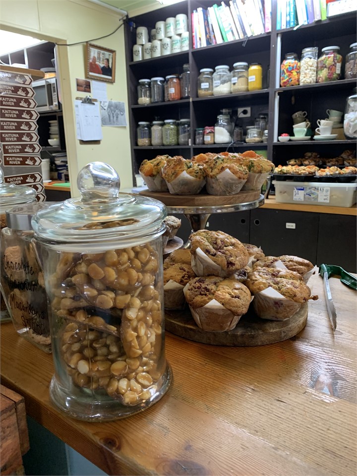 Famous Okere Falls Cafe muffins just a 5 minute wa