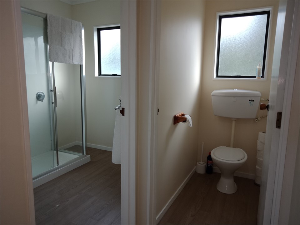 Shower and toilet are separate