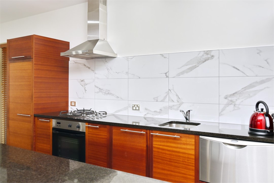 Fully equipped kitchen with a sitting area at the 