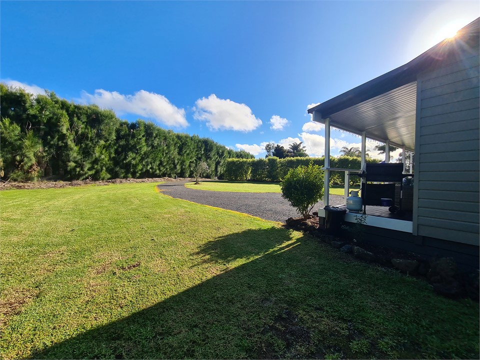Outdoor space with view from the decking seating t