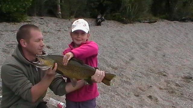 My first fish at Lake Brunner