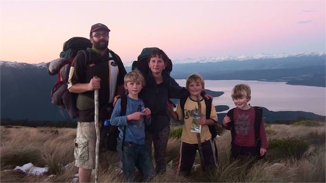 Hosts Helen, David and boys Kepler Track