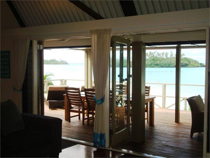 Views out to the lagoon and islands