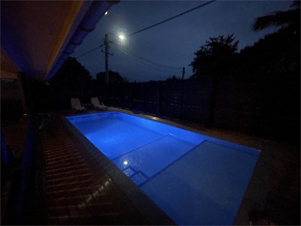 Pool lights for night swimming