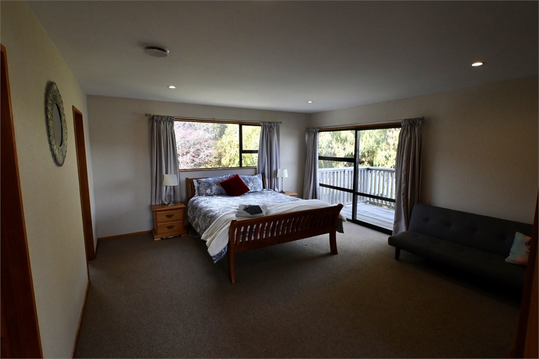 Master bedroom upstairs private balcony