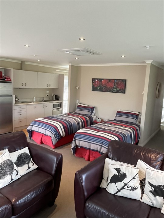 Pavilion shown with twin long single beds