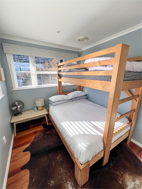 The bunk room - a single bed & double