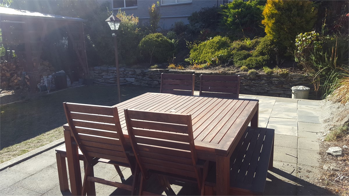 Backyard Outdoor Table Area