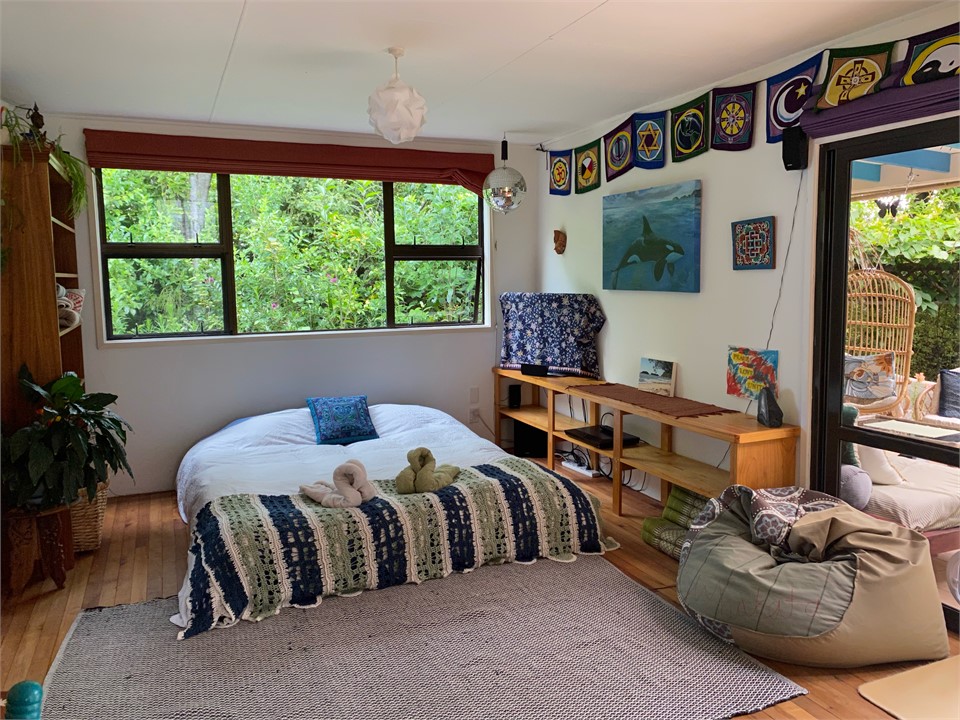 lounge and king bed area