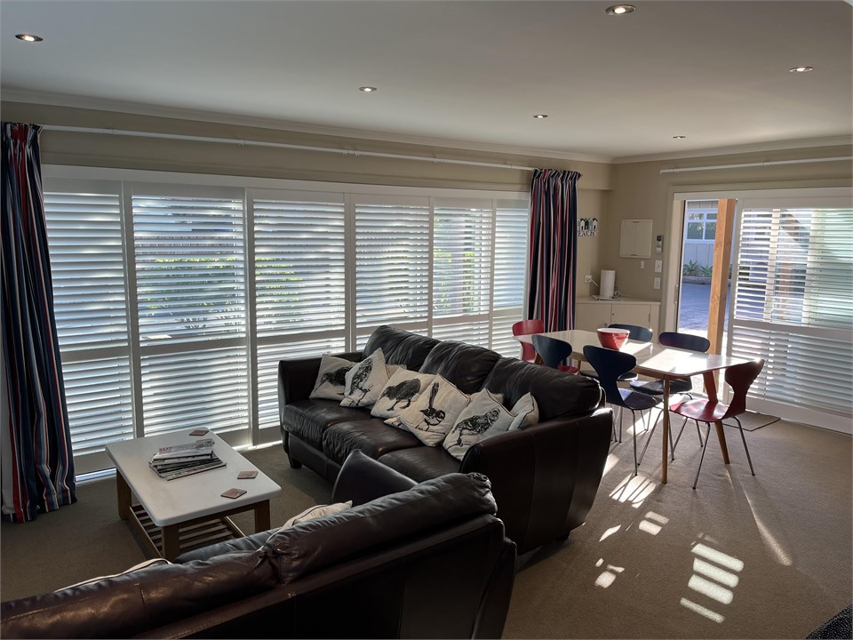 Living and dining areas