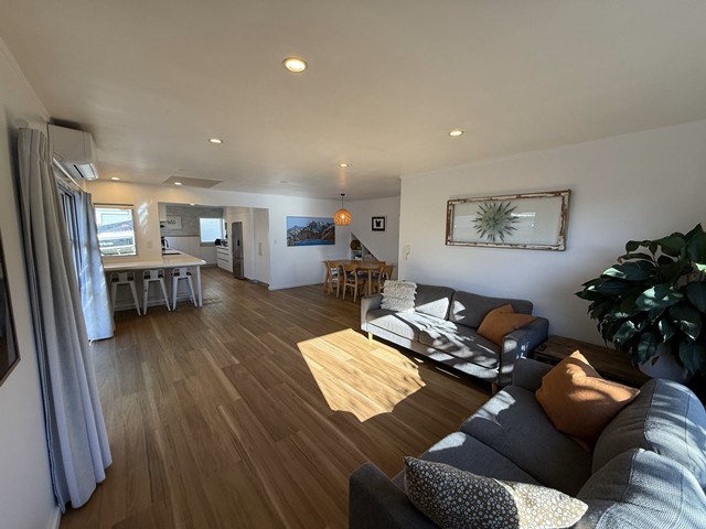 Big open plan living, dining and kitchen