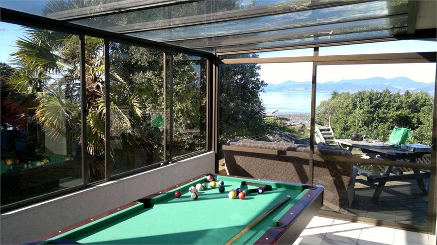 Pool table (with beach view)