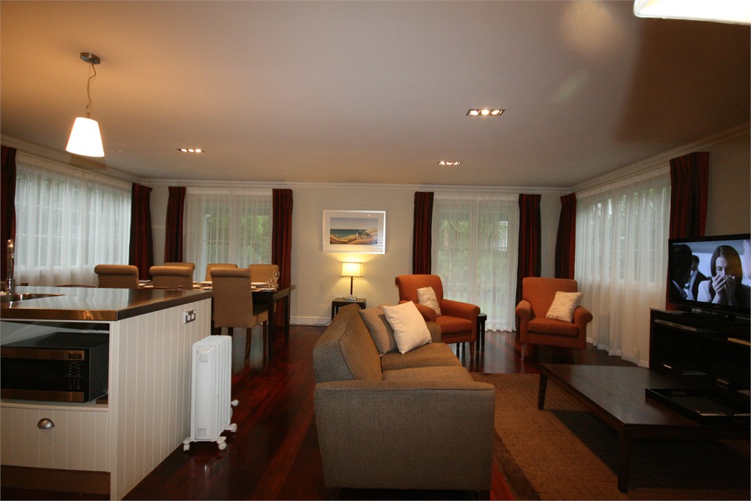 Kitchen and living area