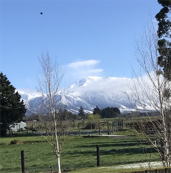snowy Mt Hutt from Kea