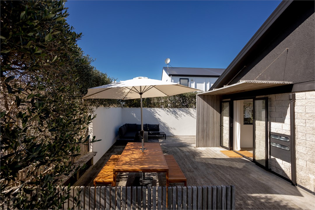 Outdoor lounging area