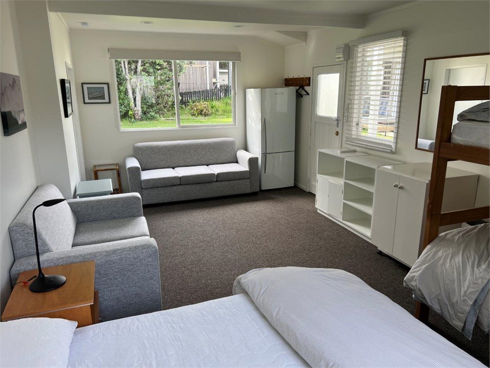 Sleep out, Queen bed, bunks and sofas