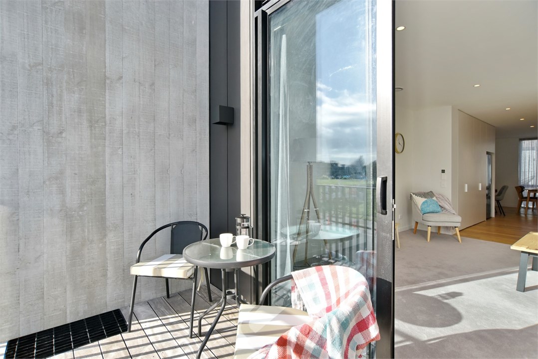 Seating area on the balcony