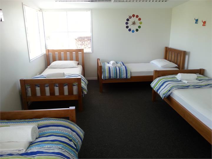 4 single bed room with quality comfy mattresses