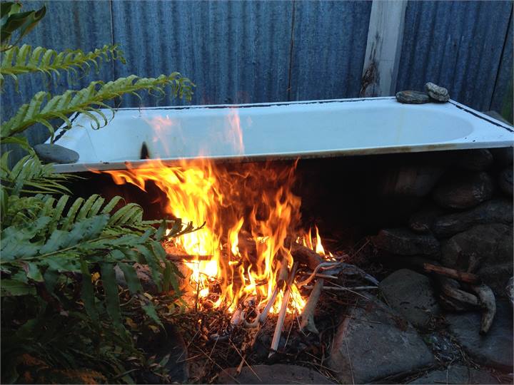 Collect driftwood off the beach to light a fire to