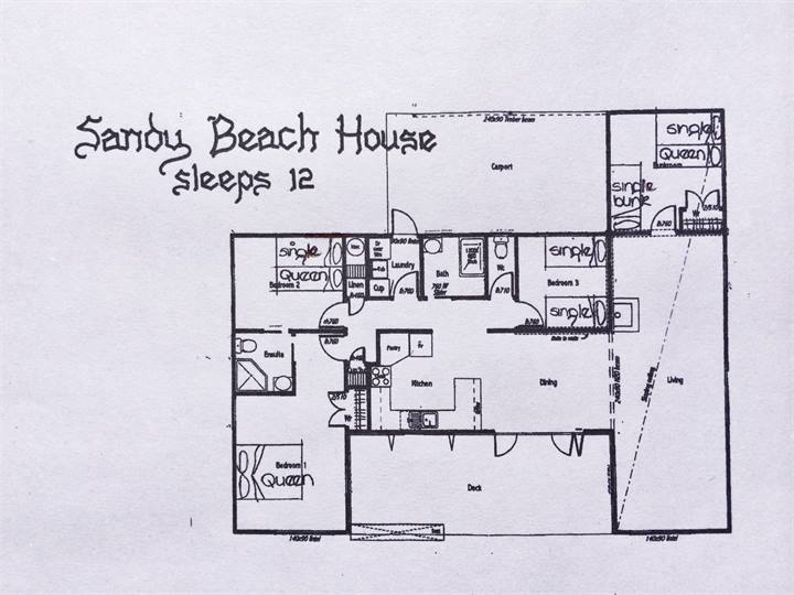 Sandy Beach House Floor Plan