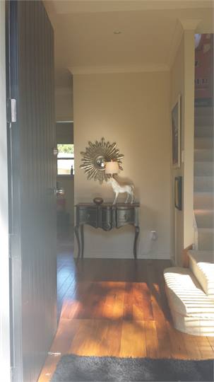 Looking into entrance way