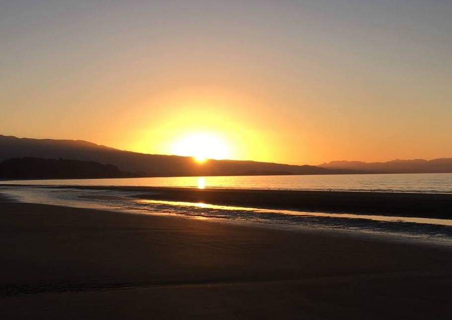 Sunset on Pohara Beach