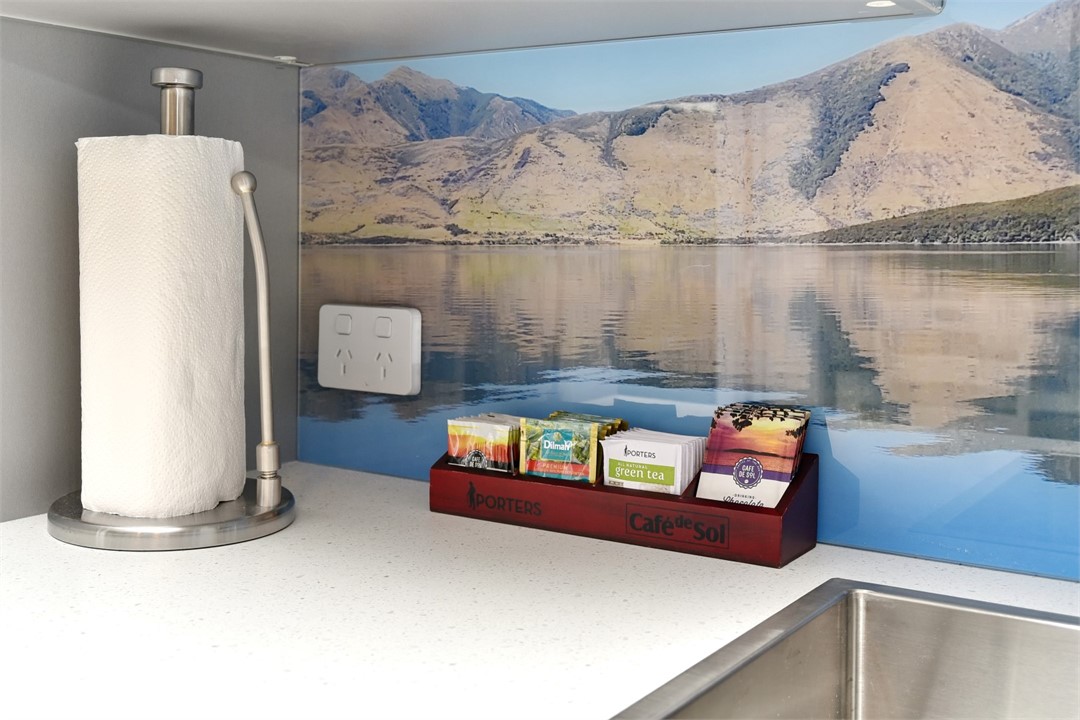 Fully equipped kitchen area