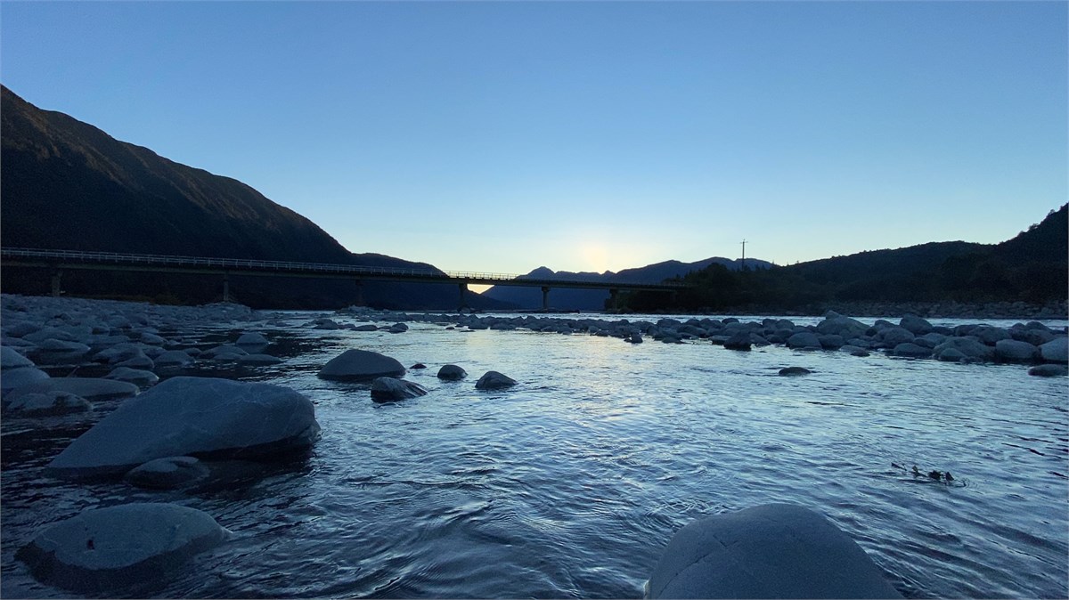 The mighty Taramakau River