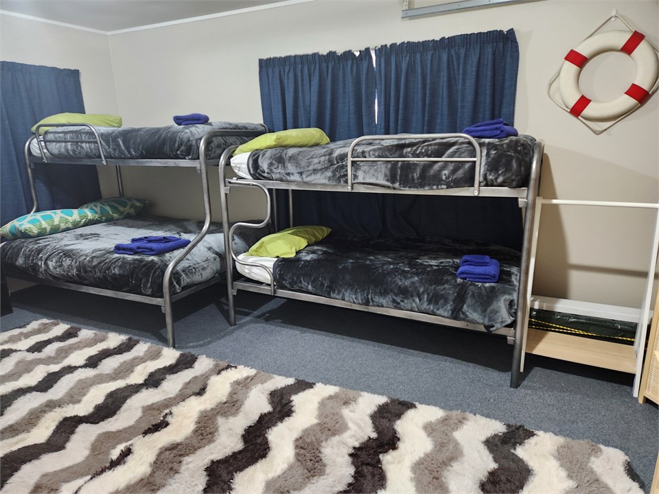 Bunk Room - Double Bed + 3 Singles (internal garag