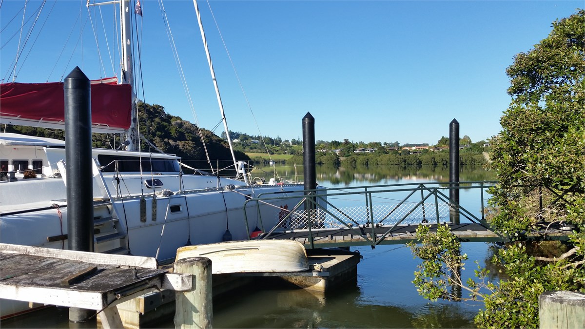 Our jetty, located down a short, steep scenic path