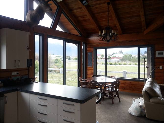 looking from Kitchen toward dining area