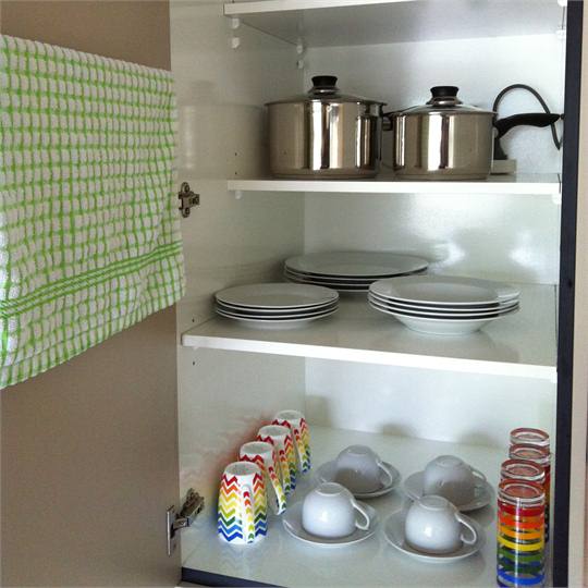 We have cutlery, crockery, pots, pans and more...