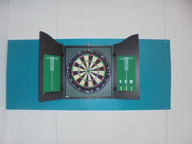 Dart board in new games room
