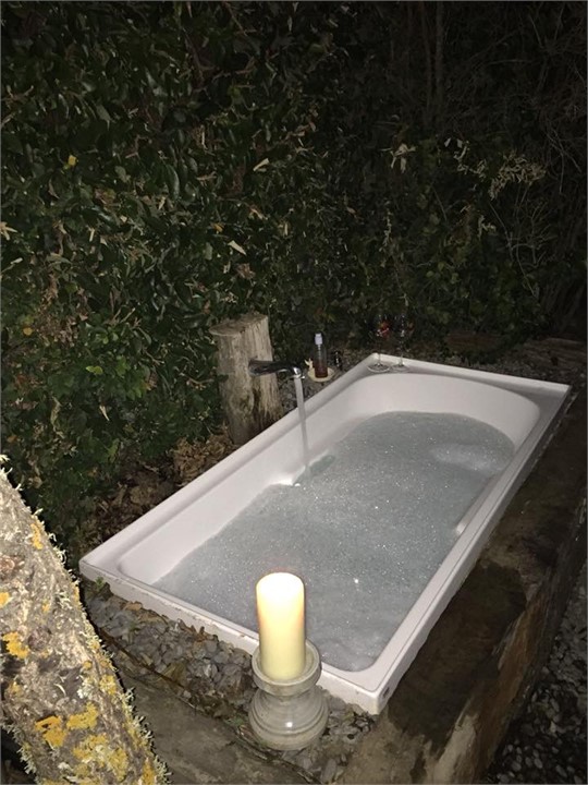 Have a bath under the stars