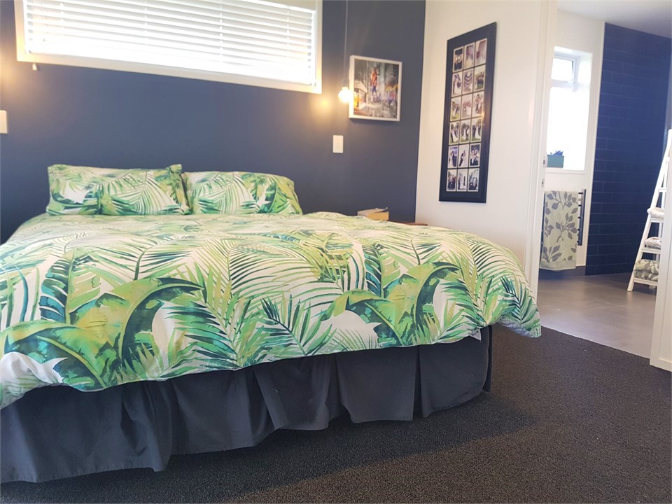 Master bedroom with ensuite bathroom