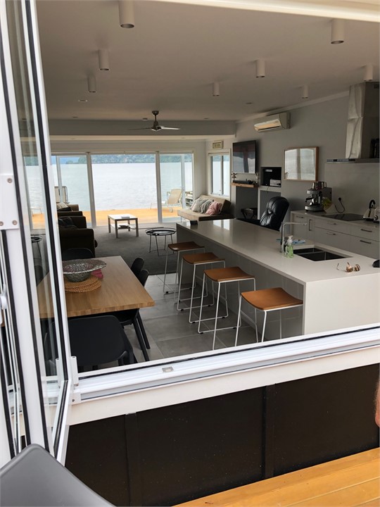 From deck out back of kitchen