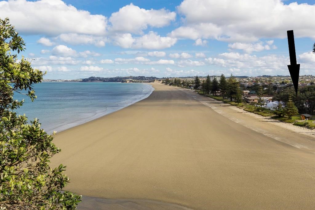 Location from Orewa heights down beach