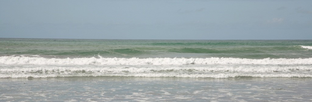 View of beach across the road from The Cottage
