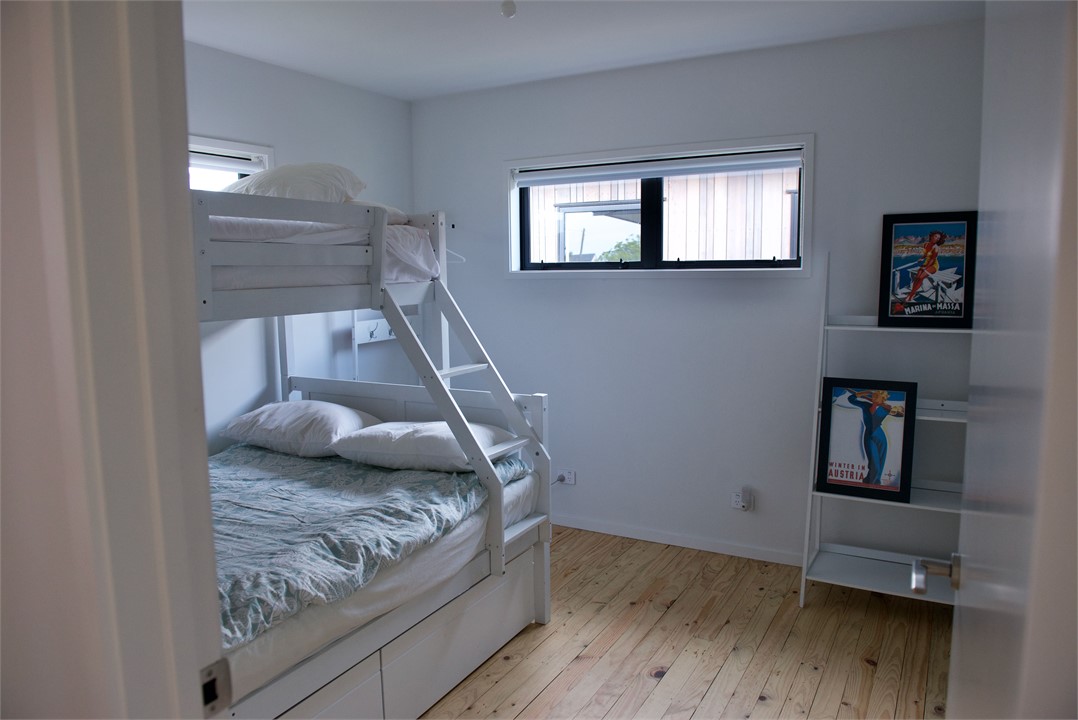 Main house bunk room with a double on the bottom