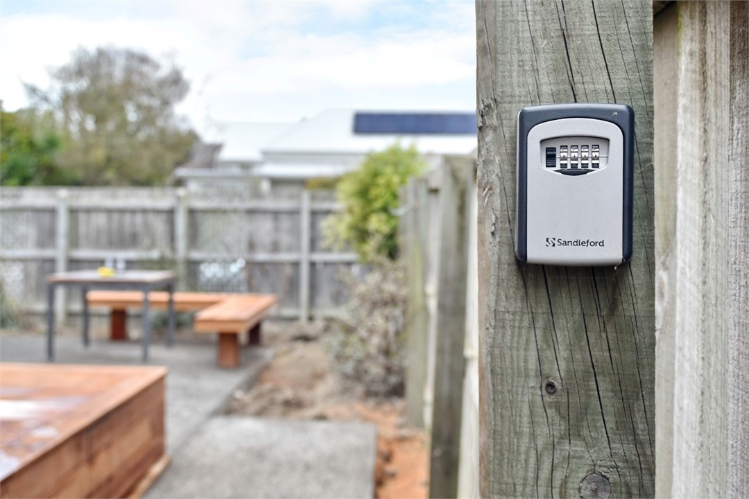 View of the lock box location