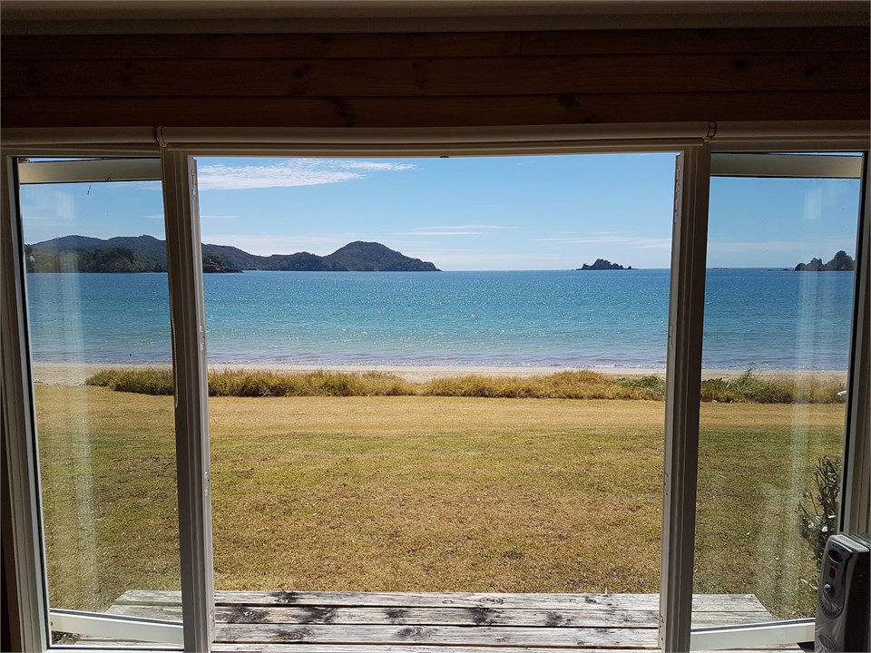 The living room view