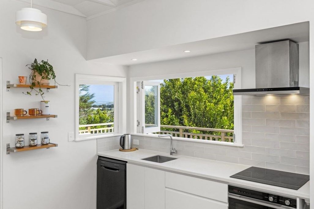 Kitchen and views west