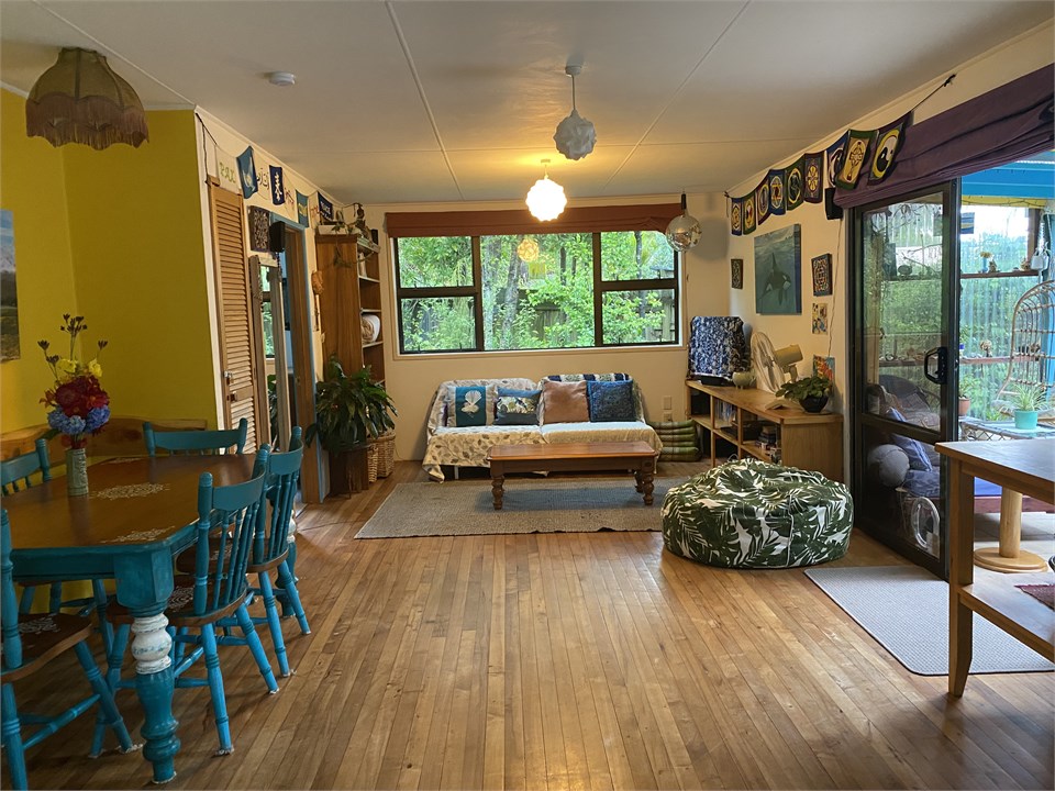 Lounge open plan dining with couch set up as seati