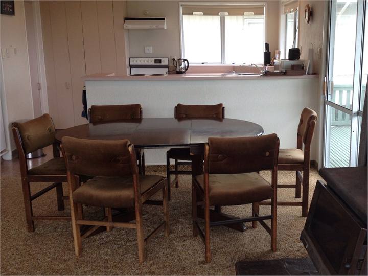 Dining room and kitchen