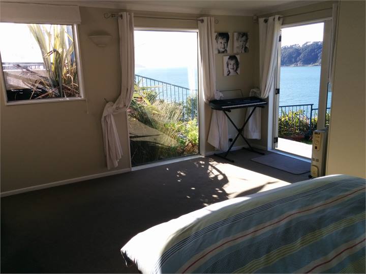 View from the master opening out to the yard