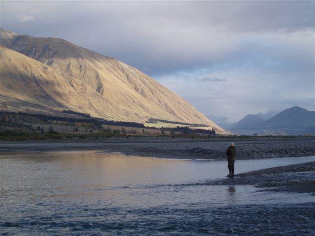 Great fishing on the Rakaia River