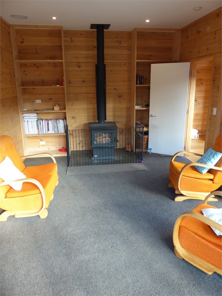 Lounge area 1 with woodburner