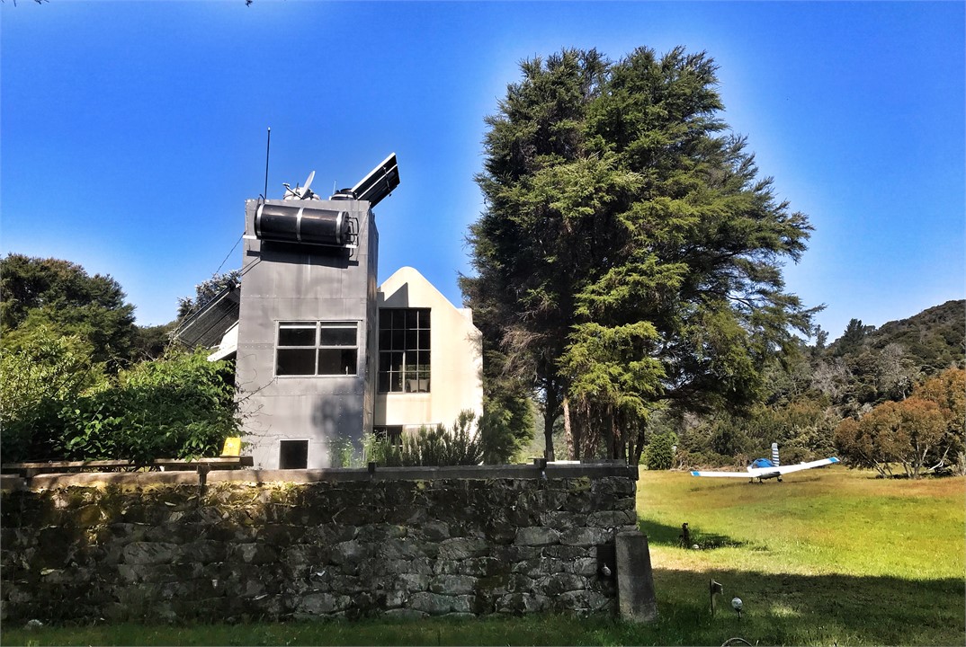 The view of the bathroom tower