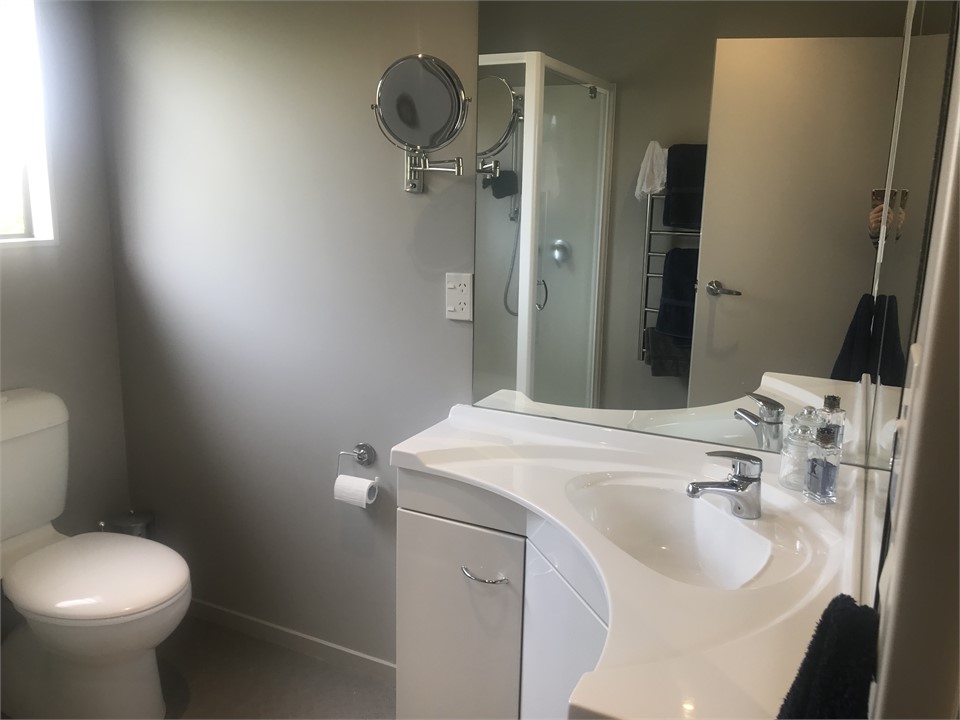 Upstairs bathroom with shower